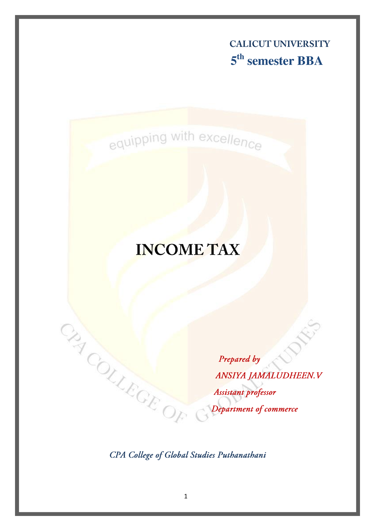 1642155996 Income Tax 5th Pdf Pdf - 5 Th Semester BBA Syllabus ...