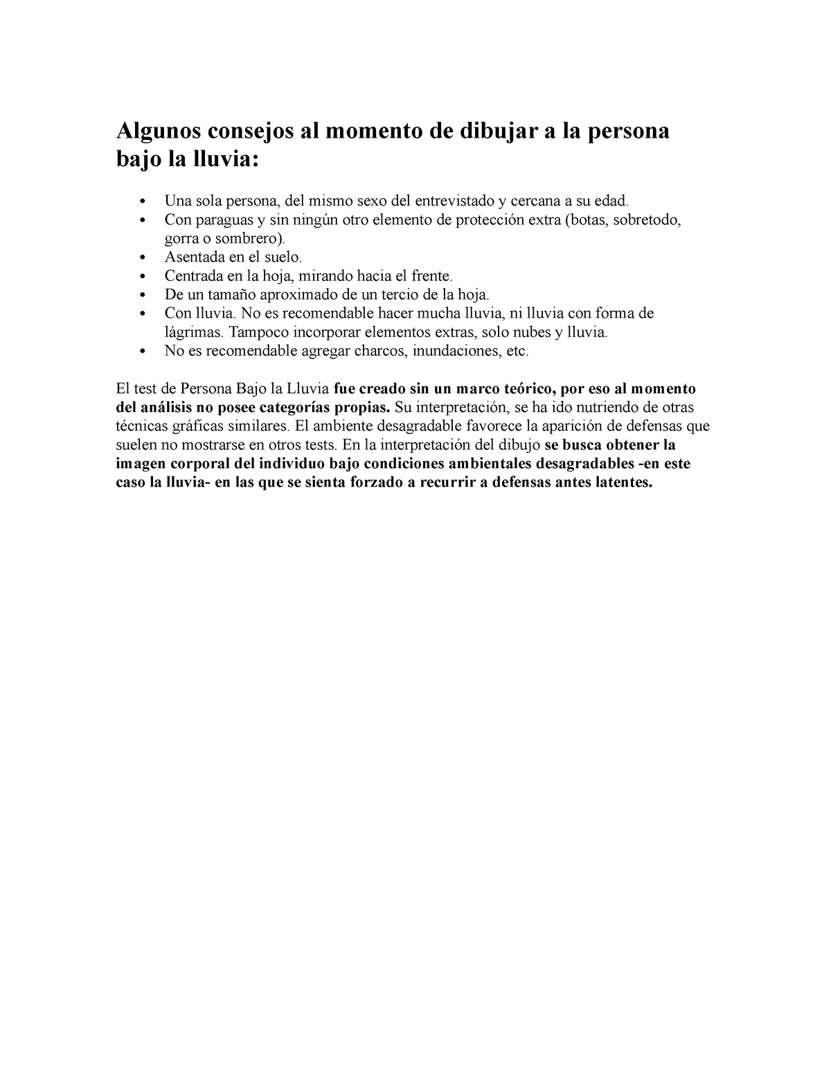 Algunos consejos al momento de dibujar a la persona bajo la lluvia -  Con  paraguas y sin ningún - Studocu