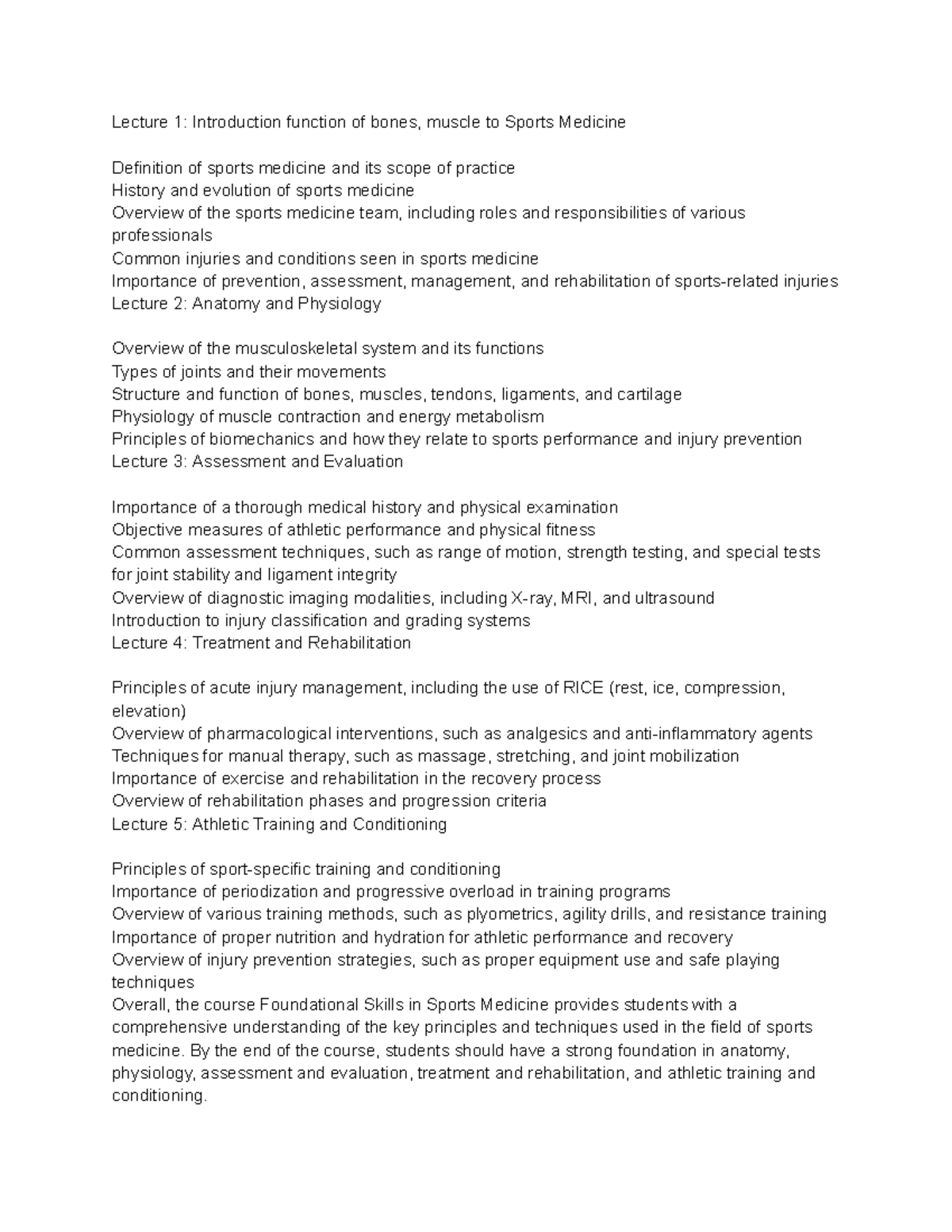 Untitled document Lecture 1 Introduction function of bones, muscle