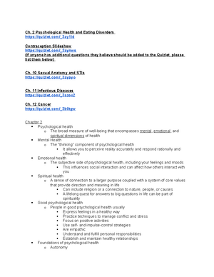 EXSS 141 Exam 1 Study Guide - EXSS 141 Exam 1 NOTES FROM POWERPOINT ...