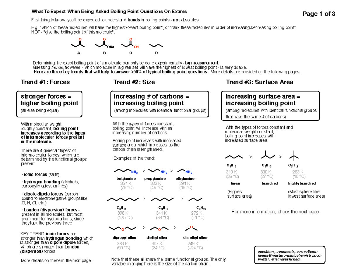 Melting,Boiling Point Handout - What To Expect When Being Asked Boiling ...