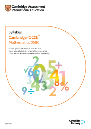 0620 2023 2025 Syllabus - Version 2 Syllabus Cambridge IGCSE ...