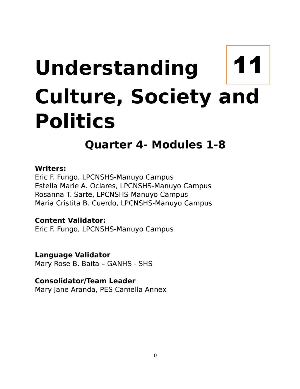 ADM UCSP 11 Q - UCSP - Understanding Culture, Society And Politics ...