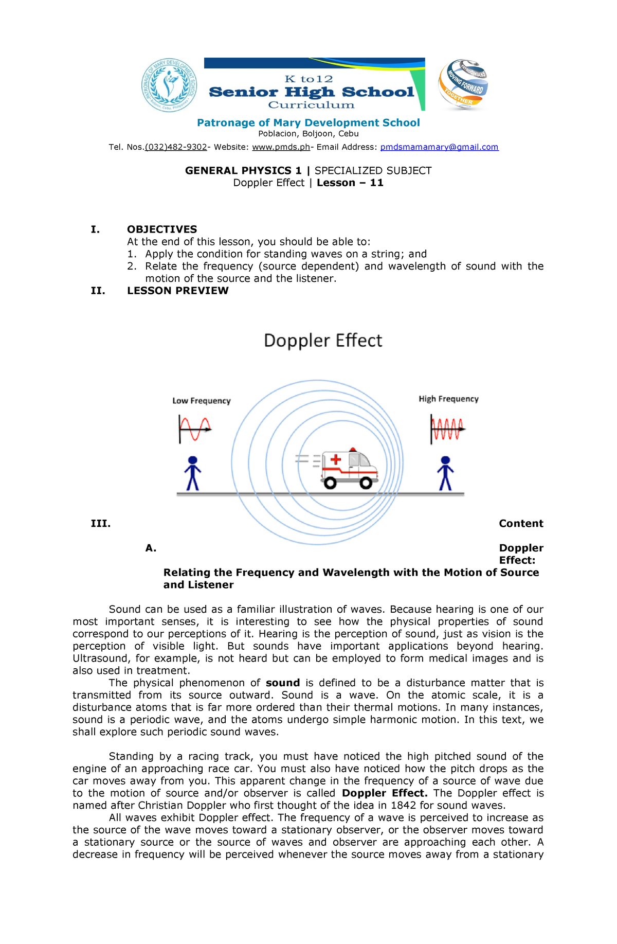 Lesson-11-Physics - Physics Lecture notes - Patronage of Mary ...