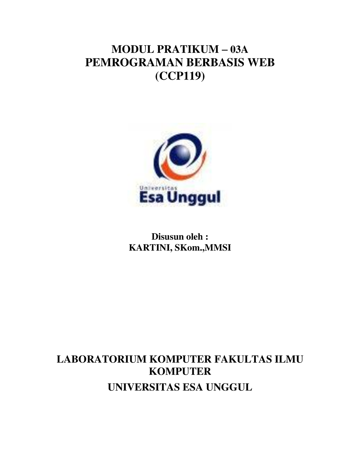 Modul Pratikum 03A Pemrograman Berbasis WEB - MODUL PRATIKUM – 03A ...