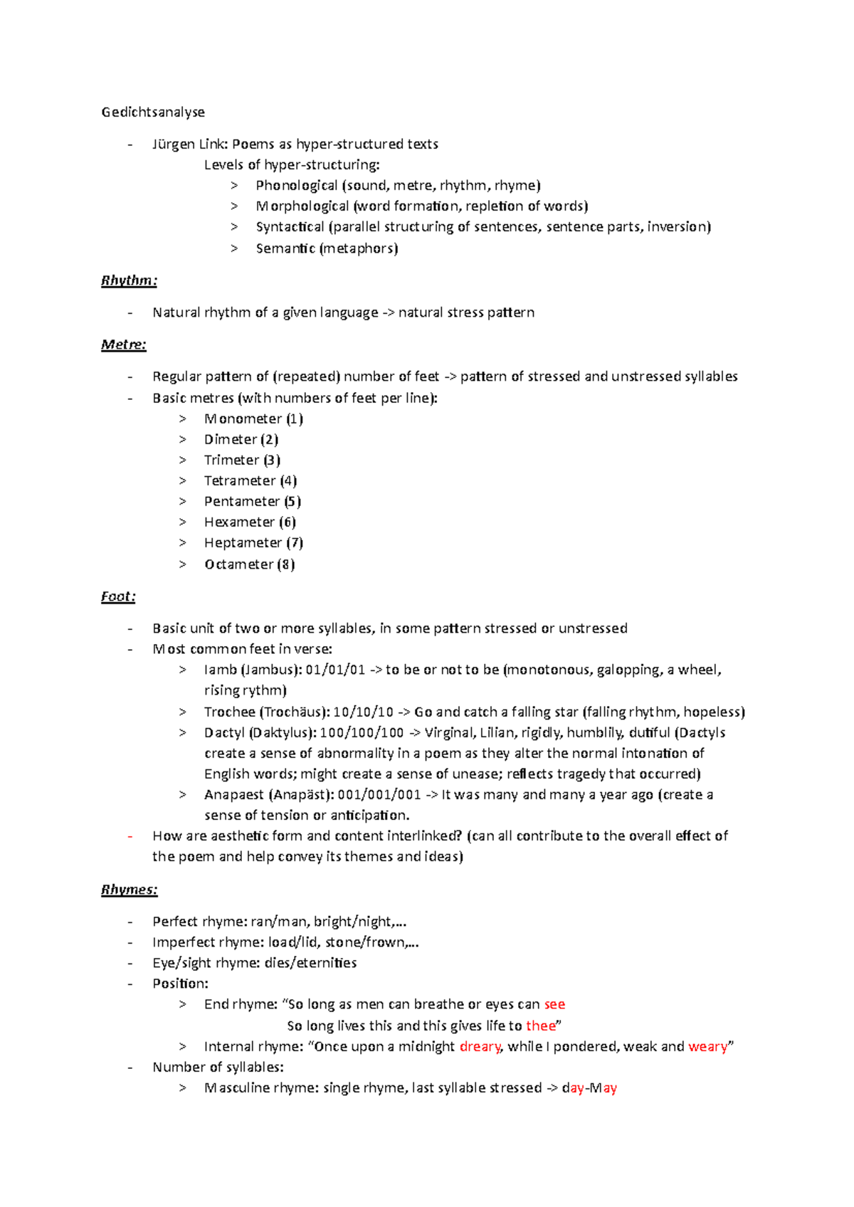Gedichtsanalyse/poetry analysis - Gedichtsanalyse - Jürgen Link: Poems ...