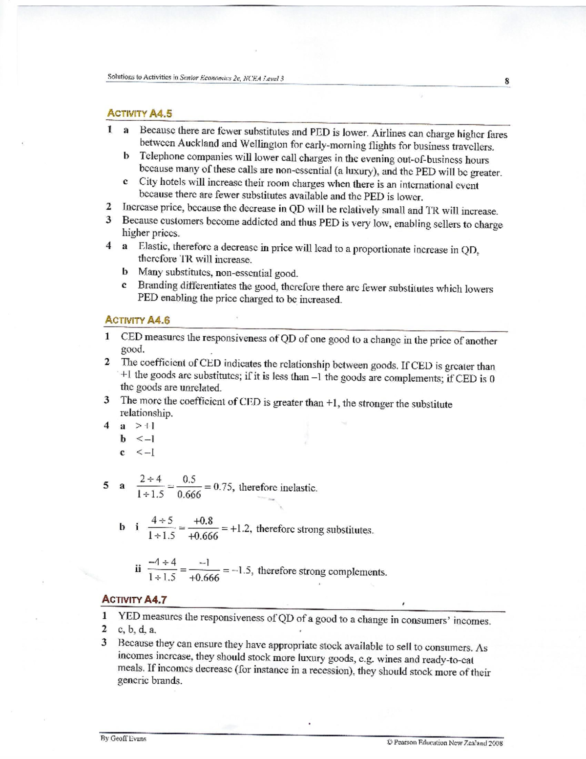 Chapter 4 Solution to activities - economics - Studocu