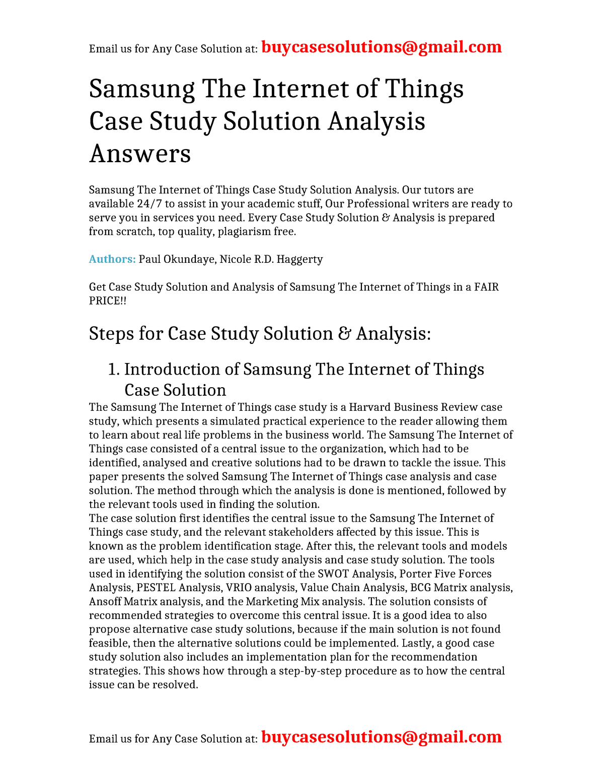 samsung itest case study