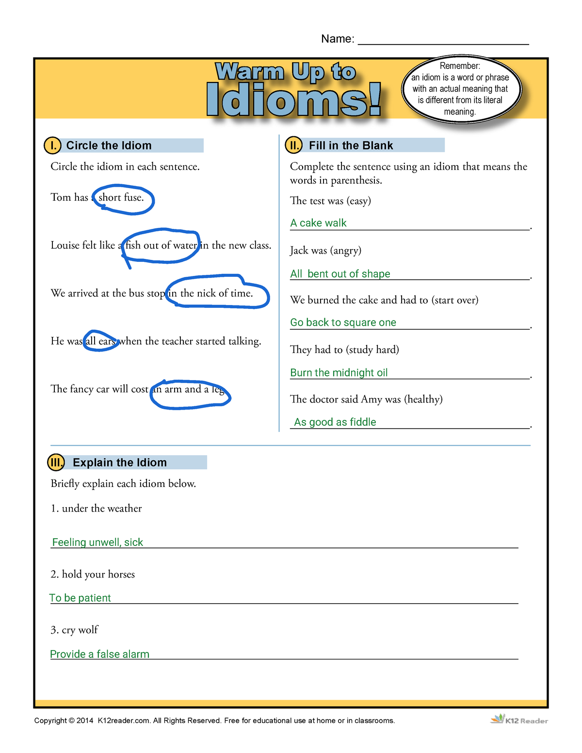 PPT - What are the equivalent idioms in English? PowerPoint Presentation -  ID:2756710