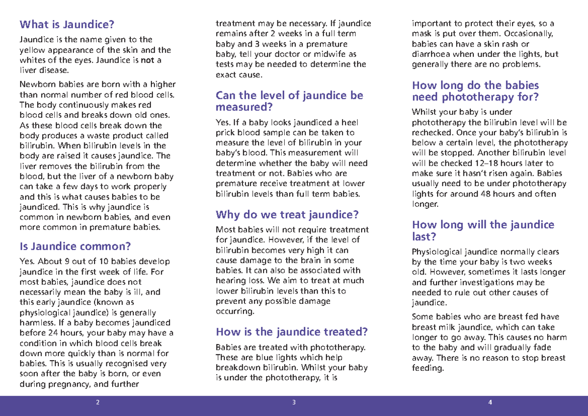 JaundiceCM12753 Jaundice 2 4 important to protect their eyes, so a