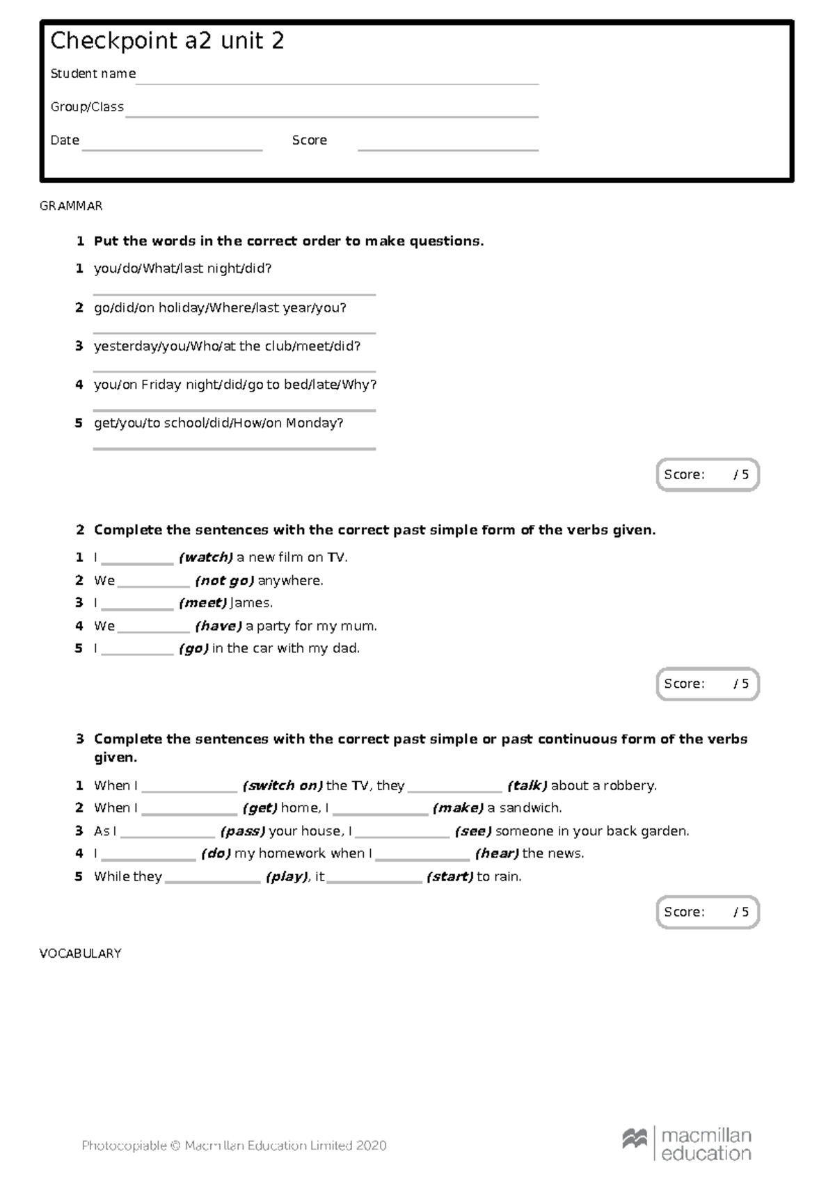 Checkpoint-a2-unit2 - Hjvvv - Checkpoint a2 unit 2 Student name Group ...