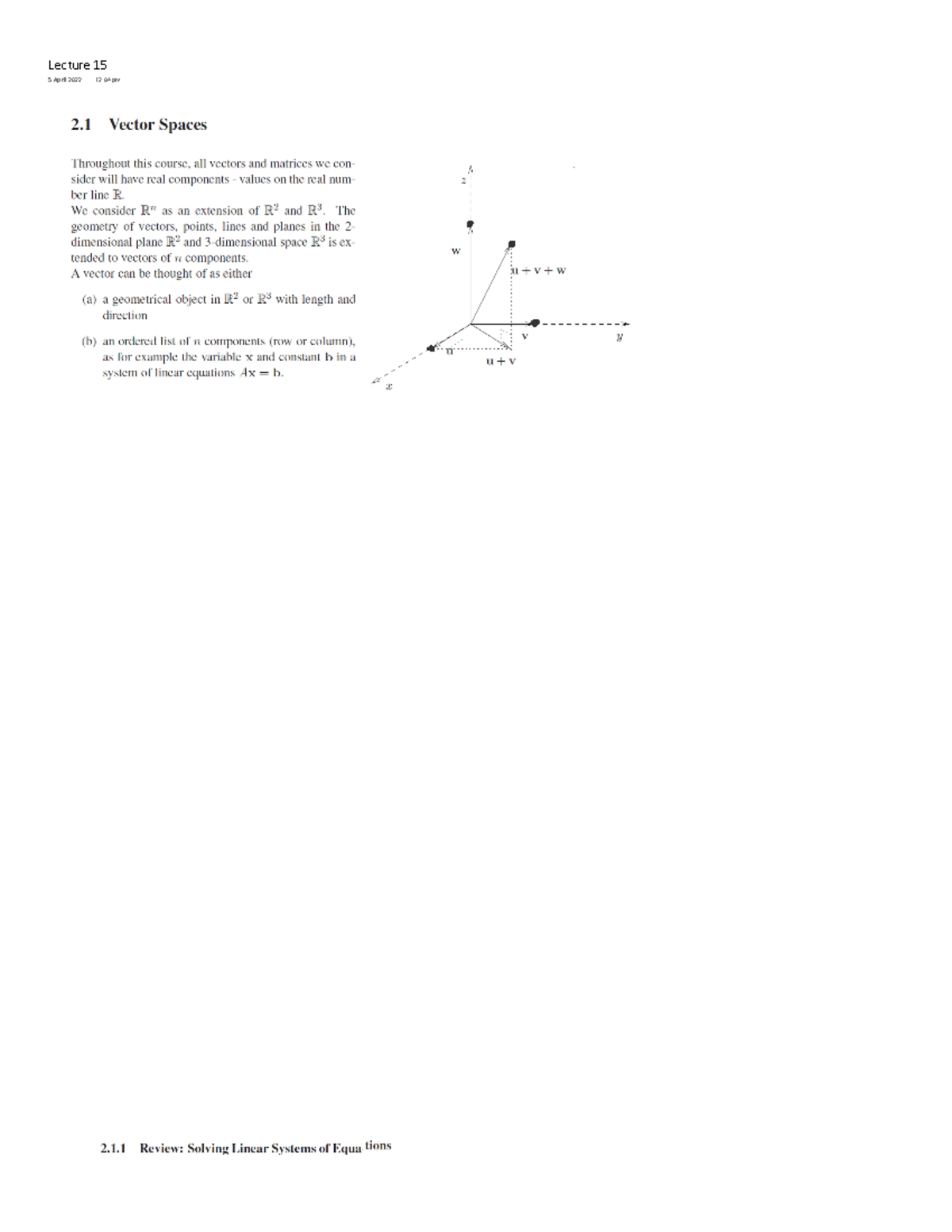 208 lecture 15 - General Mathematics 2 - >ĞĐƚƵƌĞ ϭρ ρ Ɖƌŝů ϮϬϮϮ ϭϮ͗Ϭκ ...