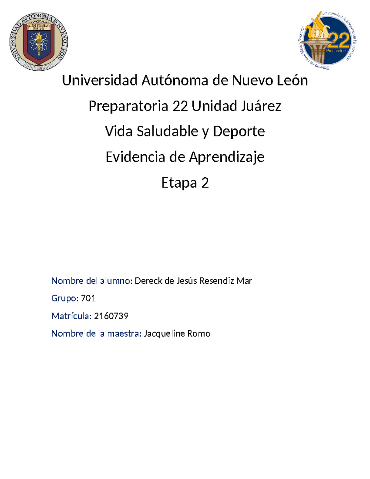 Evidencia Eatapa 2 VSy D - Universidad Autónoma de Nuevo León ...