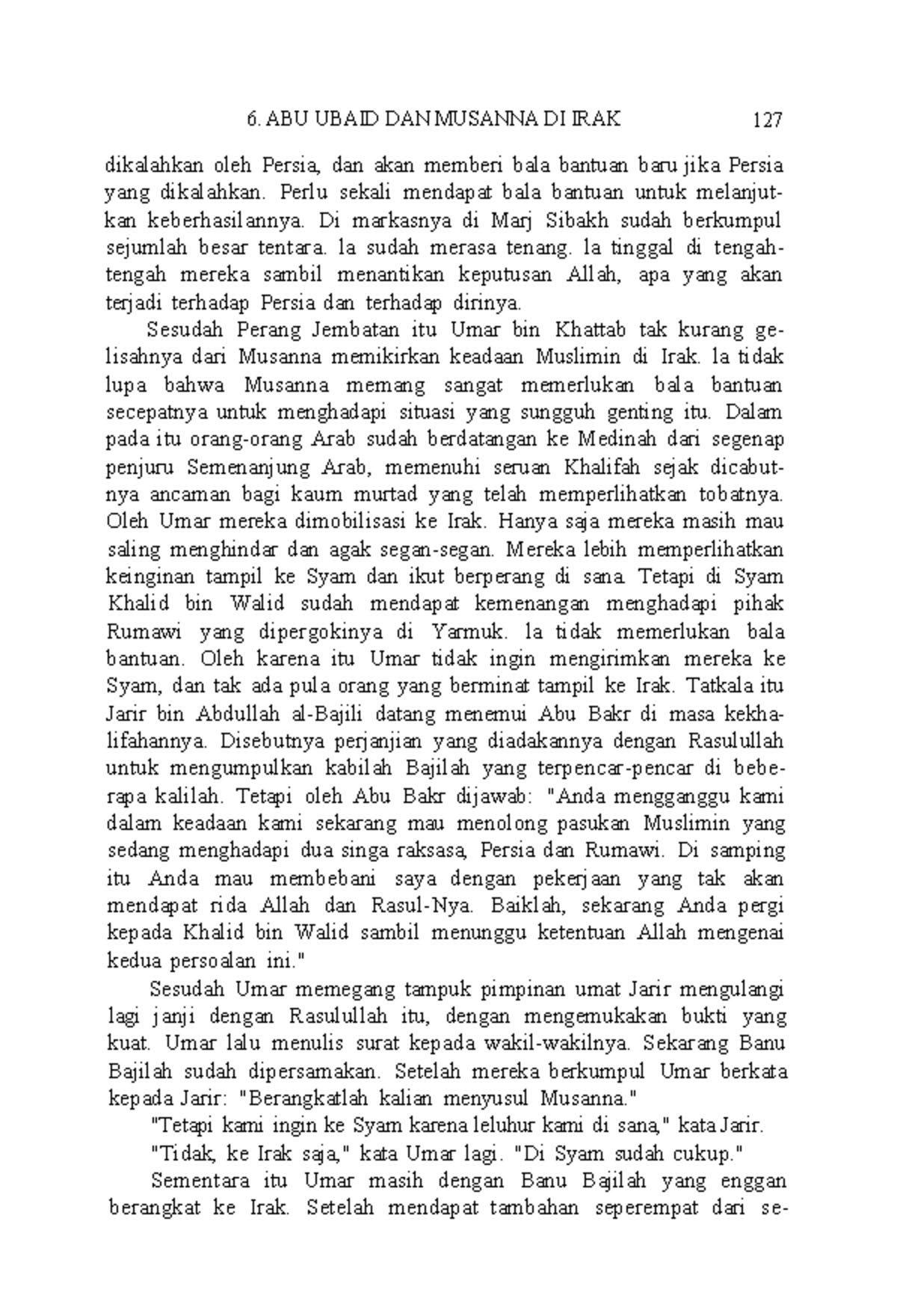 Tugas Agama Rangkuman Umar bin khatab-173 - ABU UBAID DAN MUSANNA DI ...
