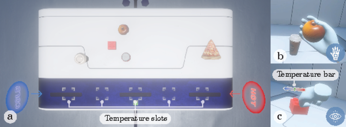 Exp Design - Robotics, Tactile feedback - b Temperature bar F F 97 F F ...