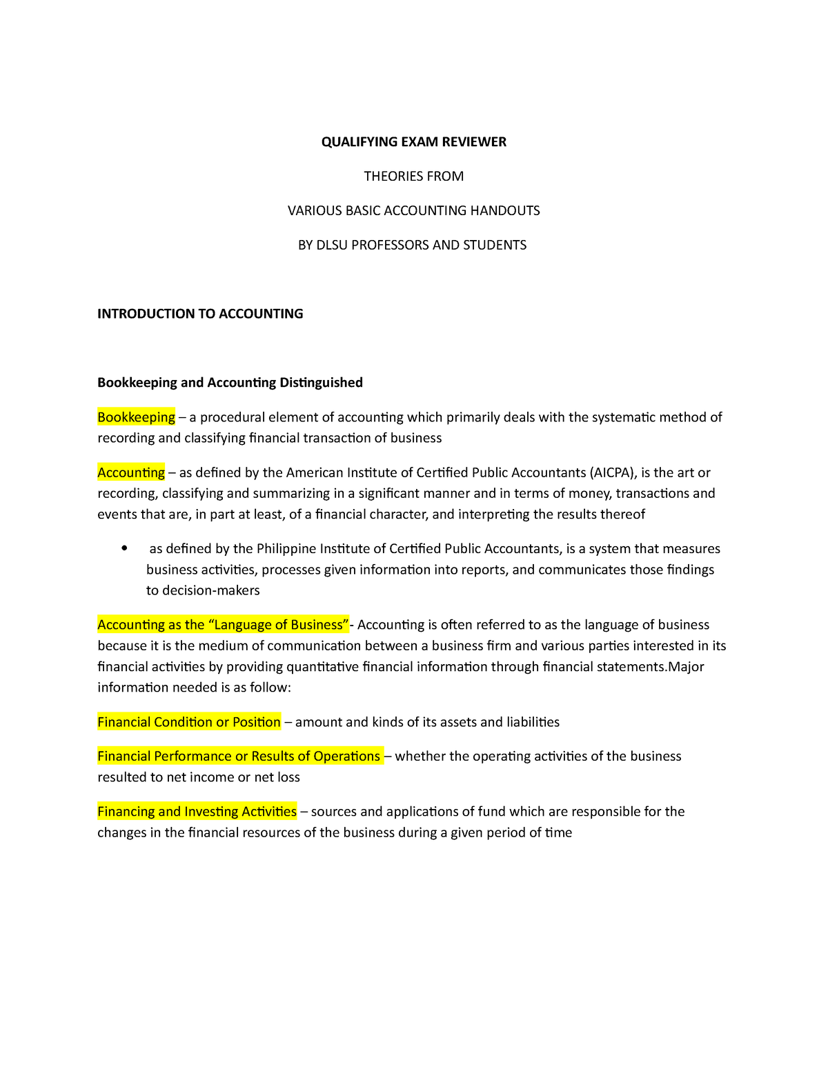 Reviewer -WPS Office - QUALIFYING EXAM REVIEWER THEORIES FROM VARIOUS ...