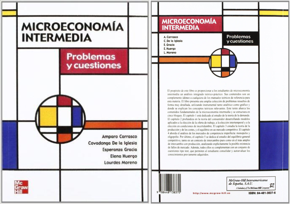 Microeconomia intermedia problemas y cuestiones - Economía Agropecuaria