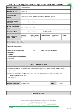 Hltaap 001 Recognise healthy body systems - Page 3 of 16 Student Name ...