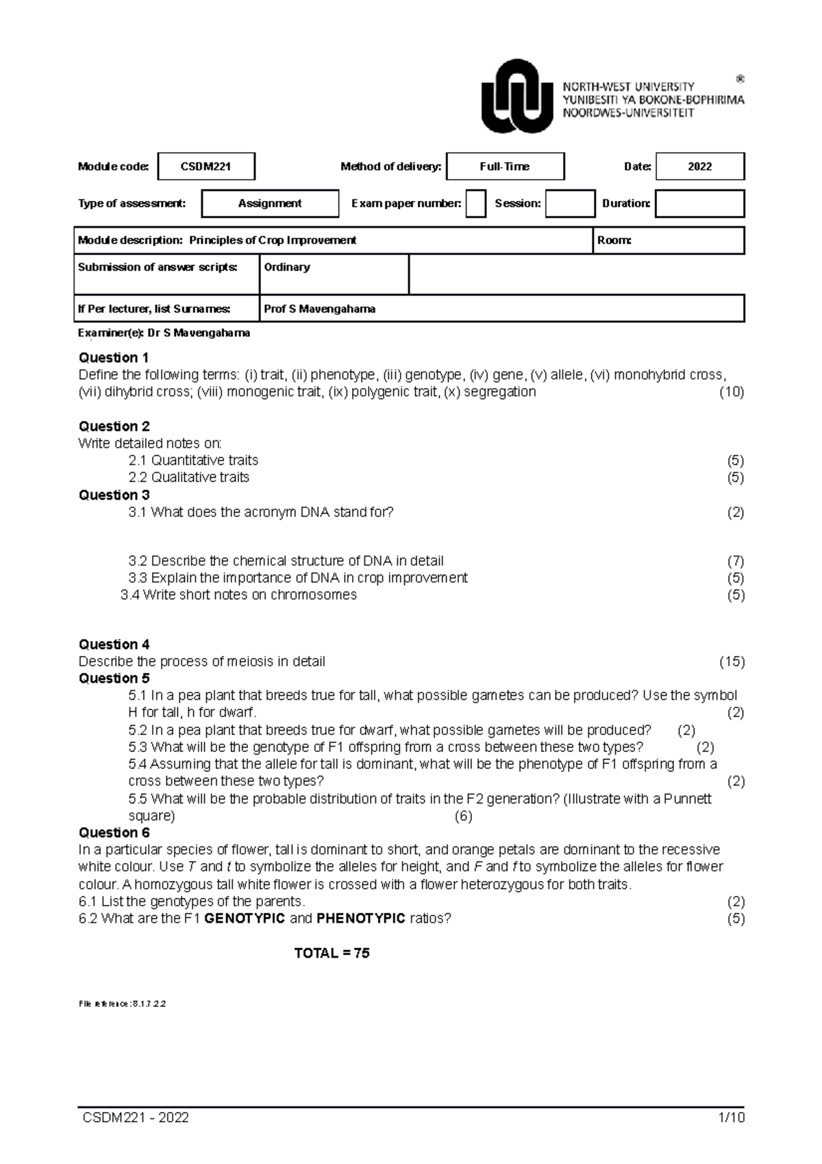 assignment 22 review