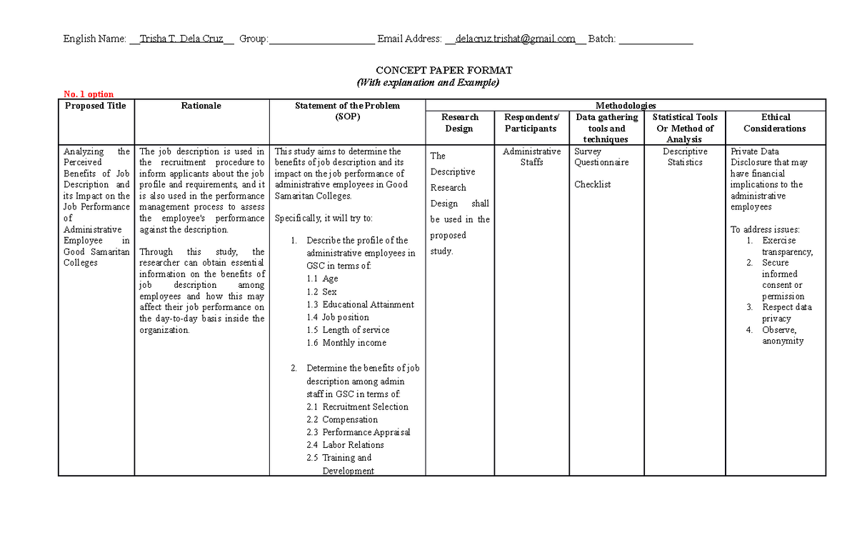 09 - N/A - CONCEPT PAPER FORMAT (With explanation and Example) No. 1 ...