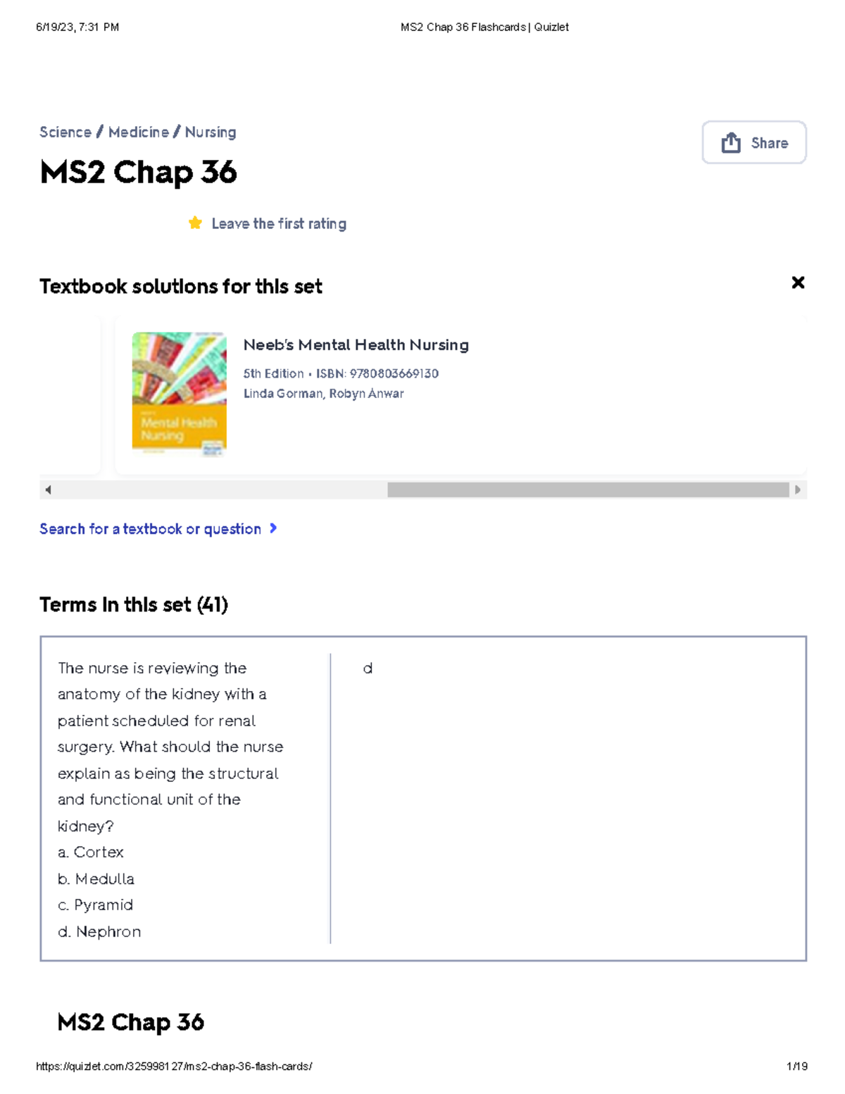 MS2 Chap 36 Flashcards Quizlet - MS2 Chap 36 Share Leave The First ...