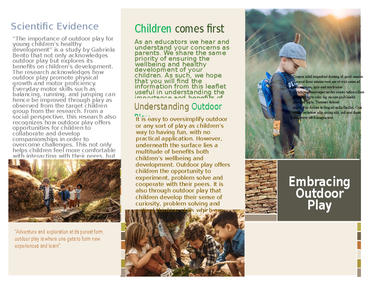 Parent Leaflet Task for assignment 2 - Congue nihil imperdiet doming id ...