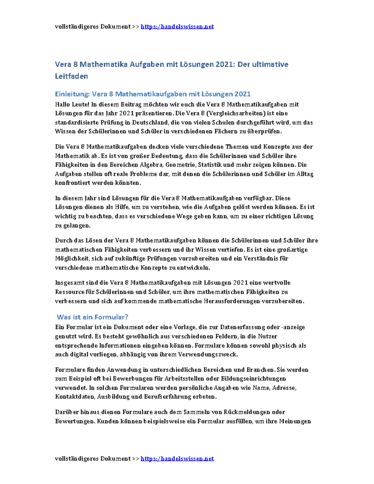 Vera 8 2018 Mathe Aufgaben Mit Lösungen Vera 8 mathe aufgaben mit losungen 2021 - Vera 8 Mathematika Aufgaben