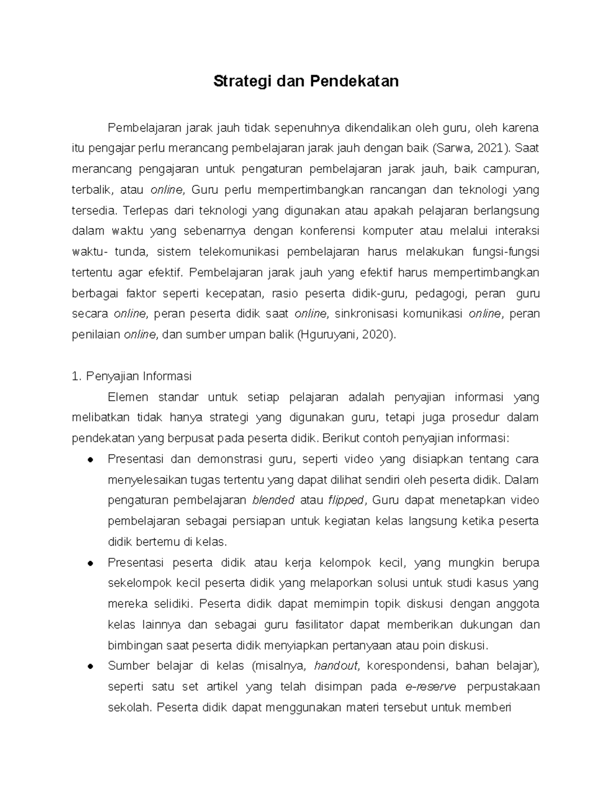 C.2. Strategi Dan Pendekatan - Strategi Dan Pendekatan Pembelajaran ...