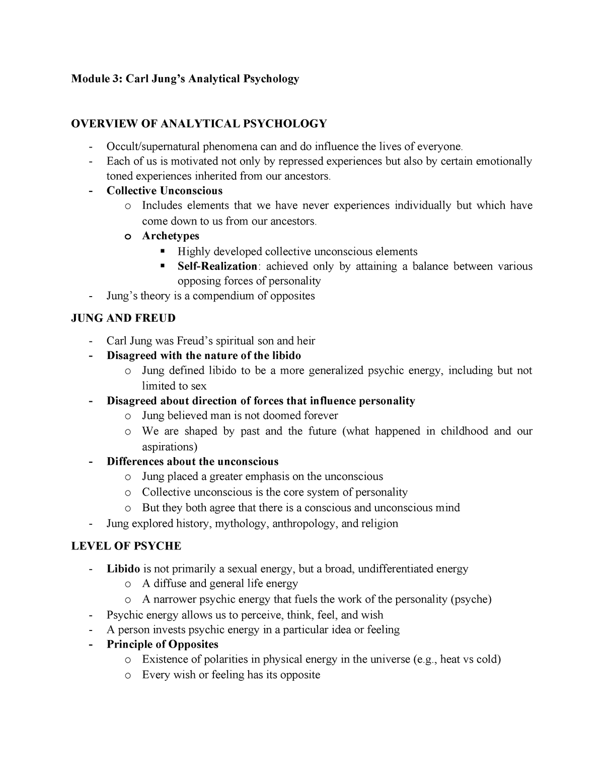 Carl Jung Theory of Personality - Module 3: Carl Jung’s Analytical ...