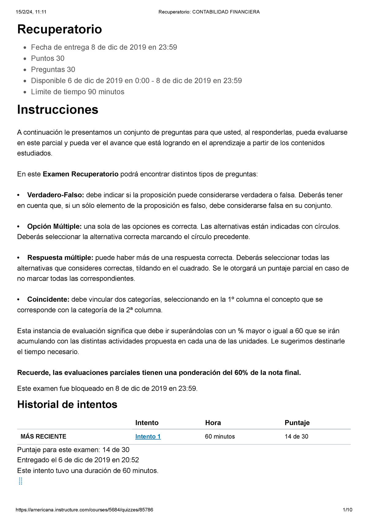 Examen Parcial 2 - [Unidad 3 Y Unidad 4] - Recuperatorio Fecha De ...