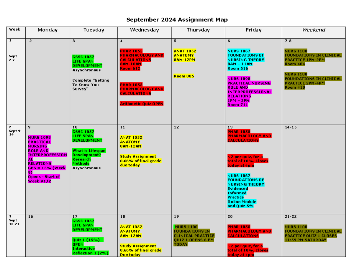 Assignment MAP September 2024 - September 2024 Assignment Map Week ...
