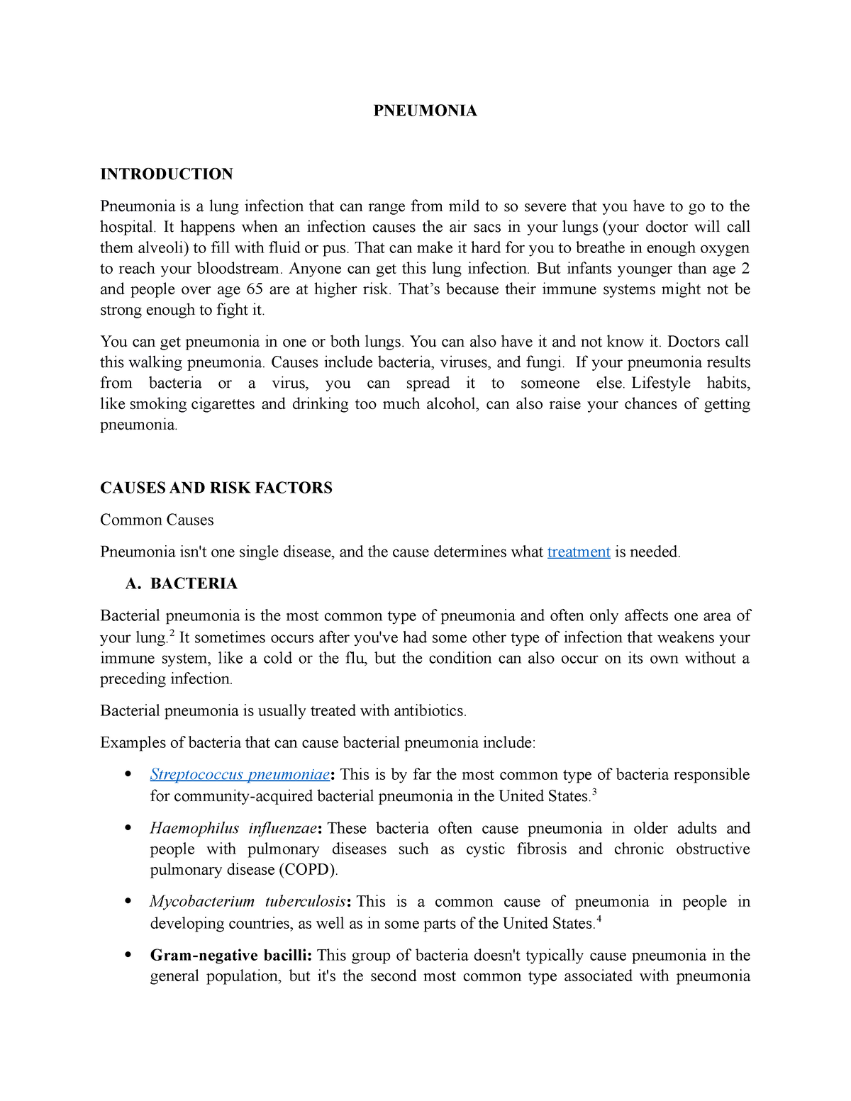 case study of severe pneumonia