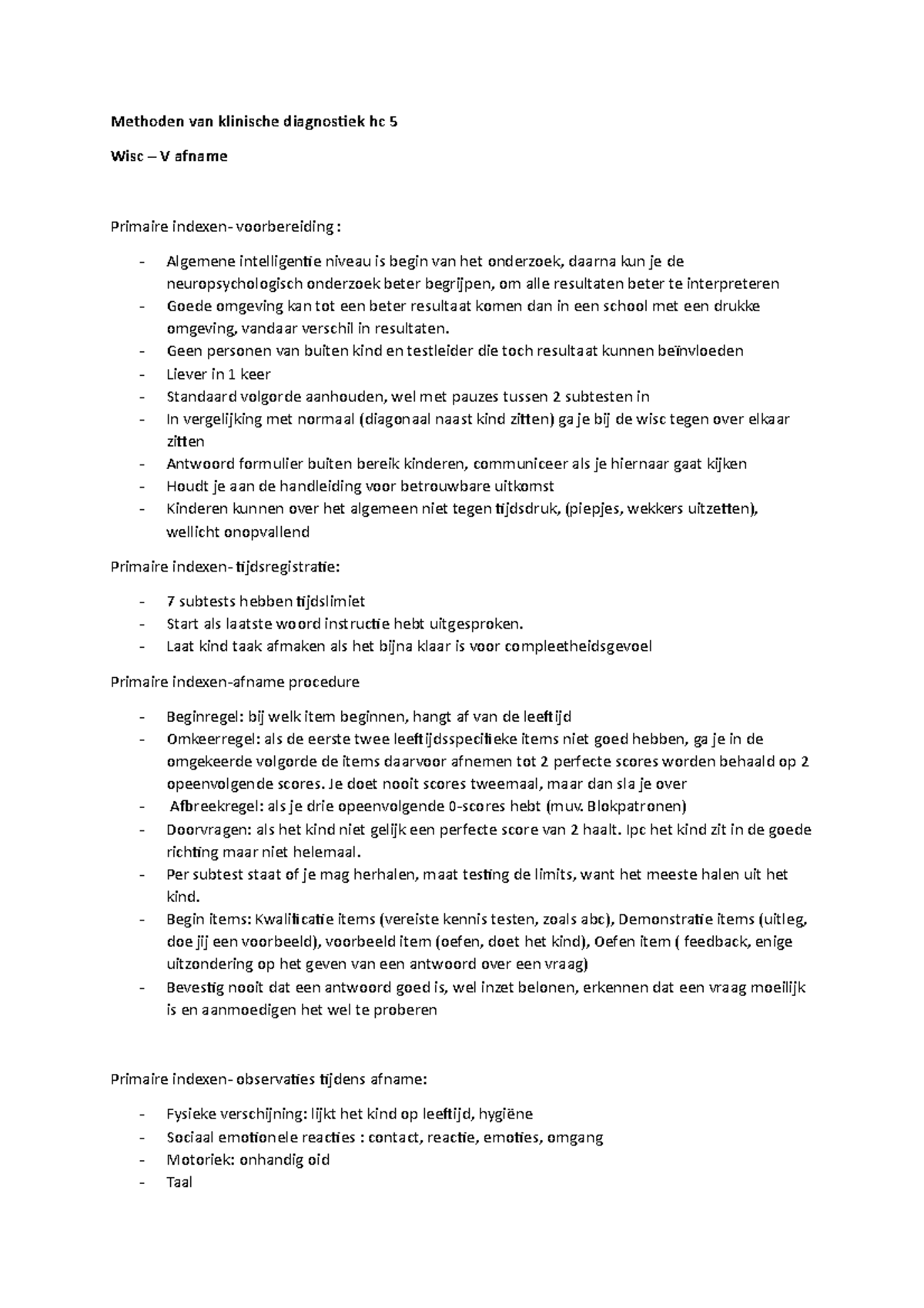 Methoden Van Klinische Diagnostiek Hc 5 - Geen Personen Van Buiten Kind ...