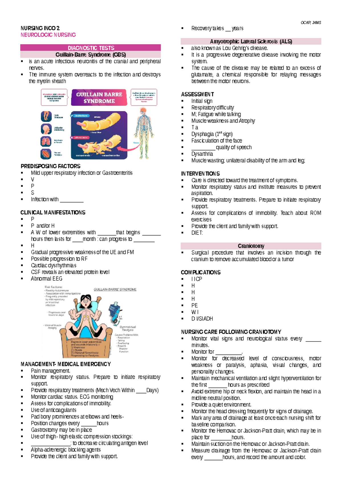 INCO2- Neuro-2 - Neurologic Disorders: Multiple sclerosis, and ...