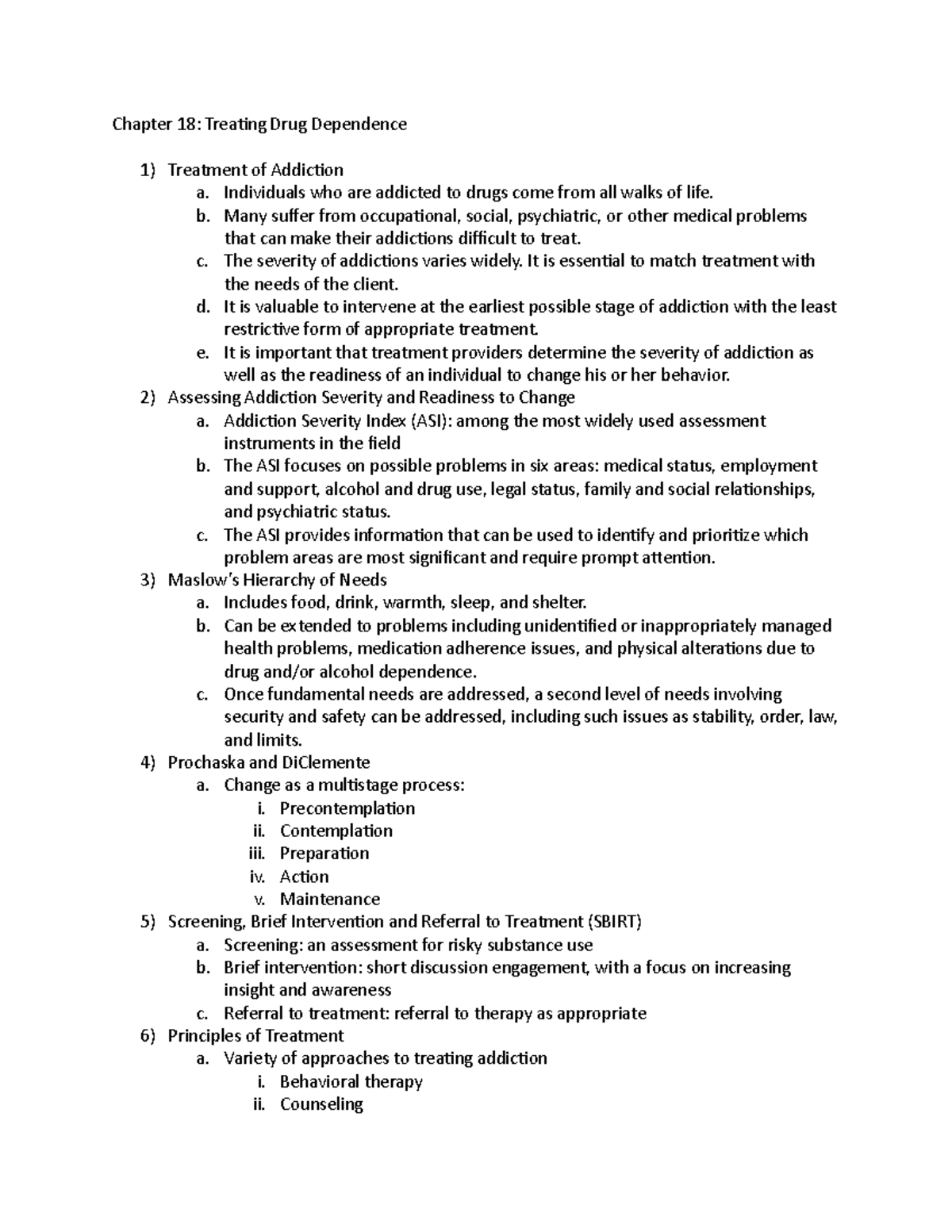 Chapter 18 - Chapter 18: Treating Drug Dependence Treatment Of ...