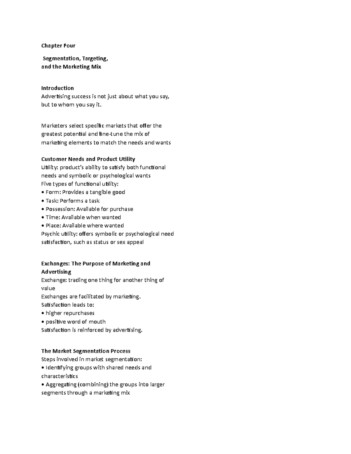 Principals of ADV CH4 - Chapter 4 Lecture Notes - Chapter Four ...