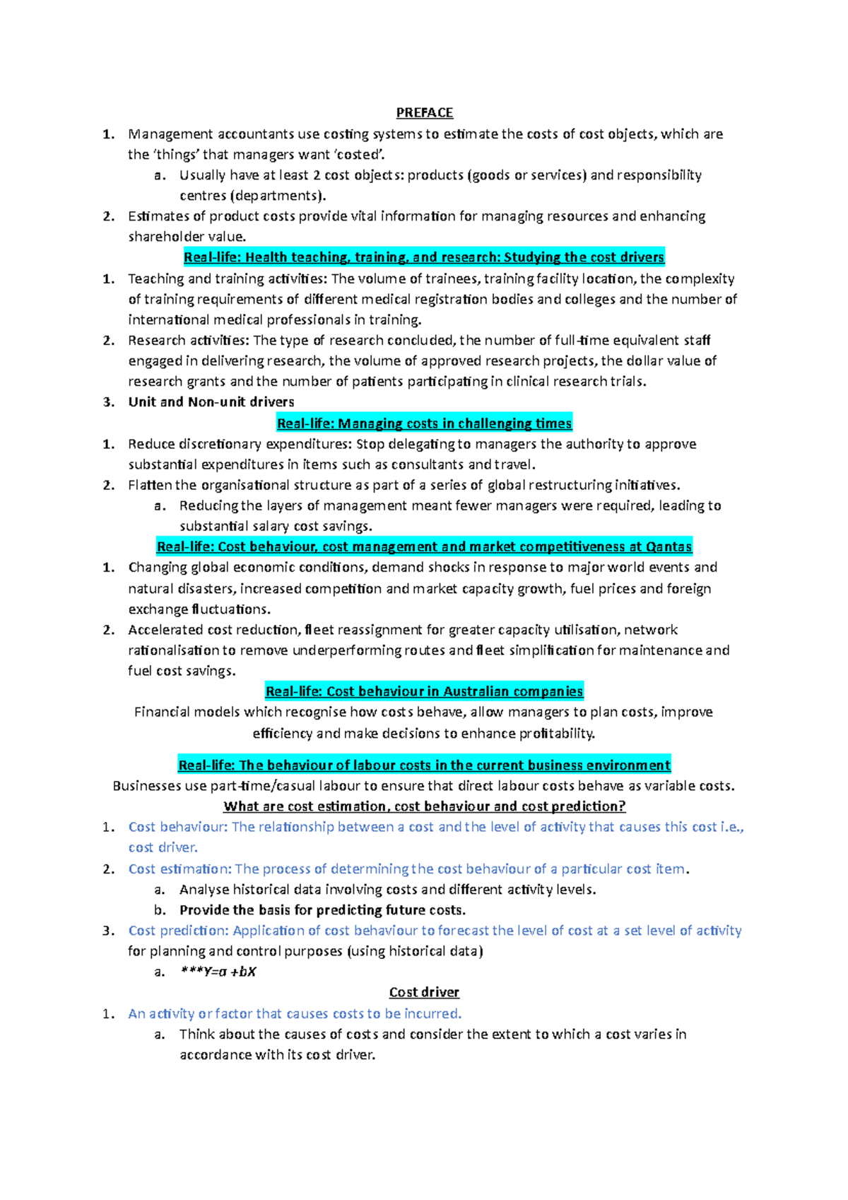 Managerial Accounting Overview Cost Concepts Chapter 3 Preface 1 Managerial Accounting Overview Cost Concepts Chapter 3 Preface 1