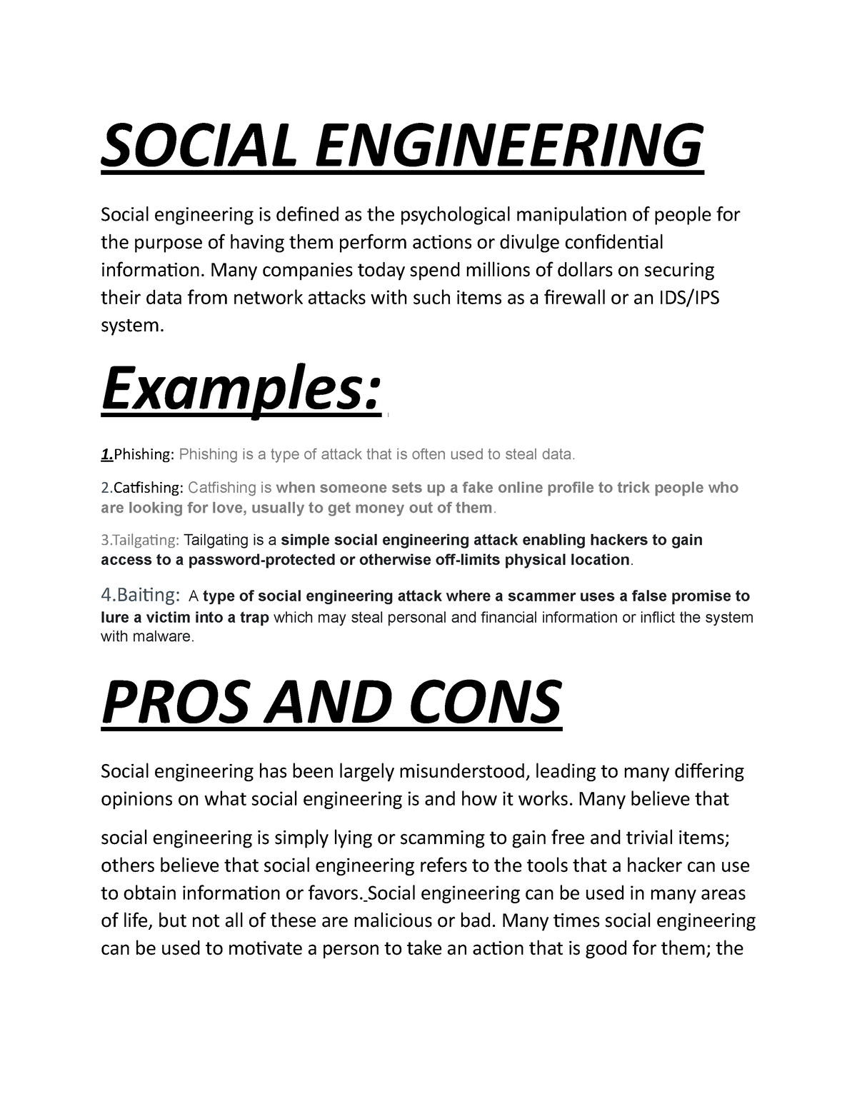 social engineering dissertation