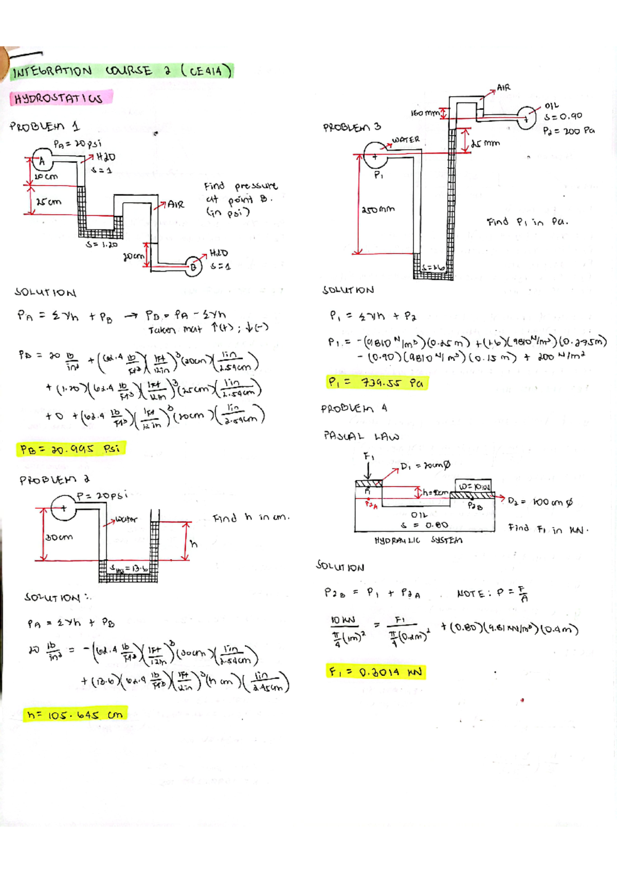 Hydrodynamics Notes on hydraulics Hydraulics Engineering Studocu