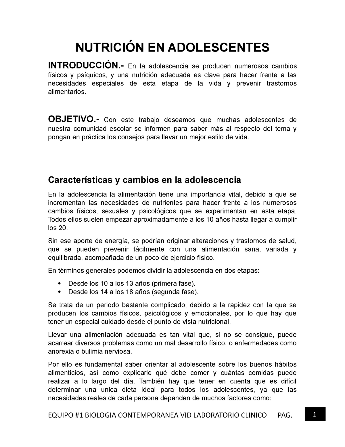 NutriciÓn En Adolescentes NutriciÓn En Adolescentes IntroducciÓn En La Adolescencia Se 8304