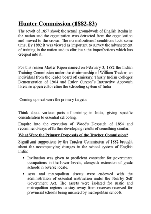 Hunter Commission (1882-83)