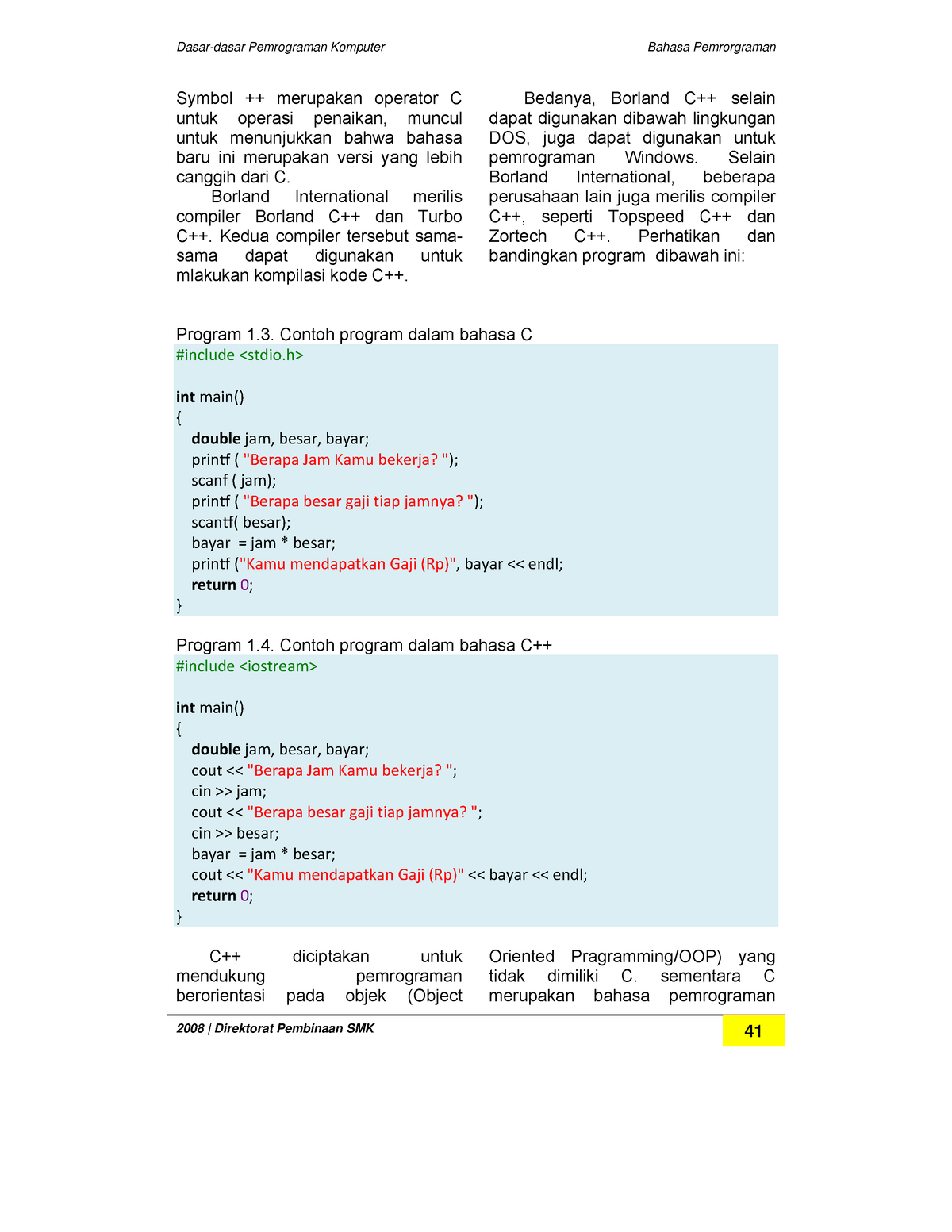 Buku Bahasa Pemrograman Lengkap-17 - Dasar-dasar Pemrograman Komputer ...