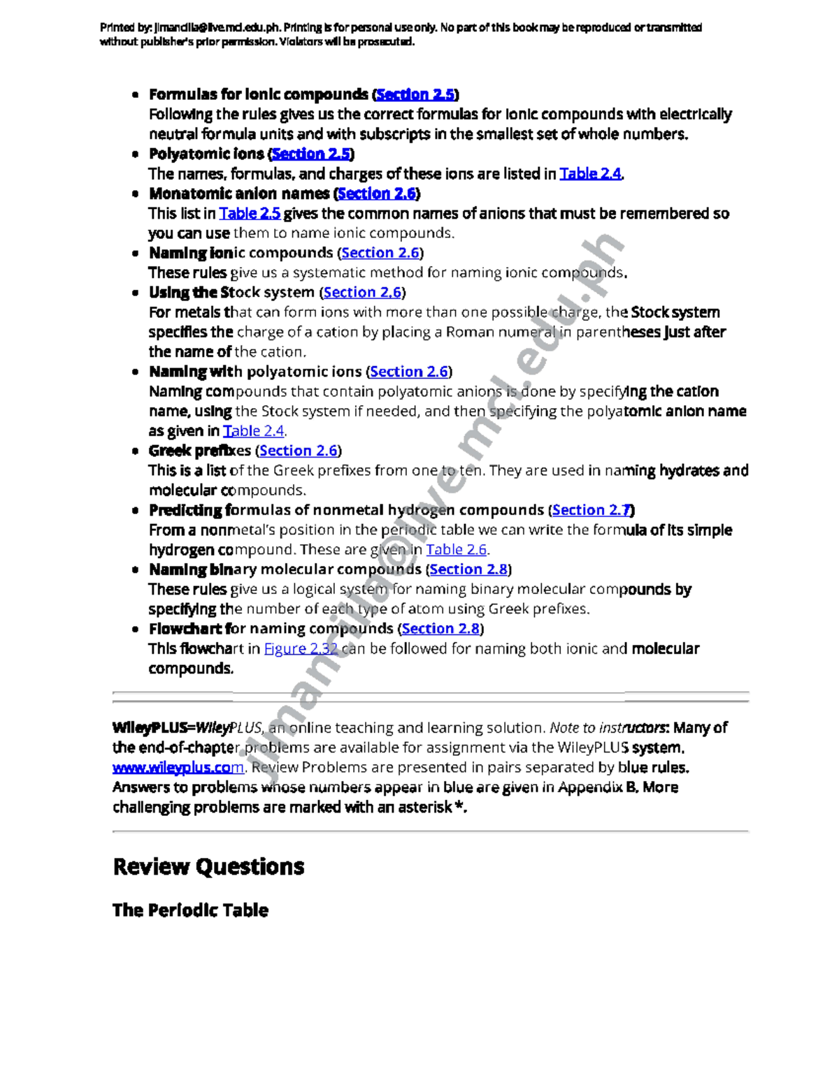Elements, Compounds, and the Periodic Table Exercises - Chemistry for ...