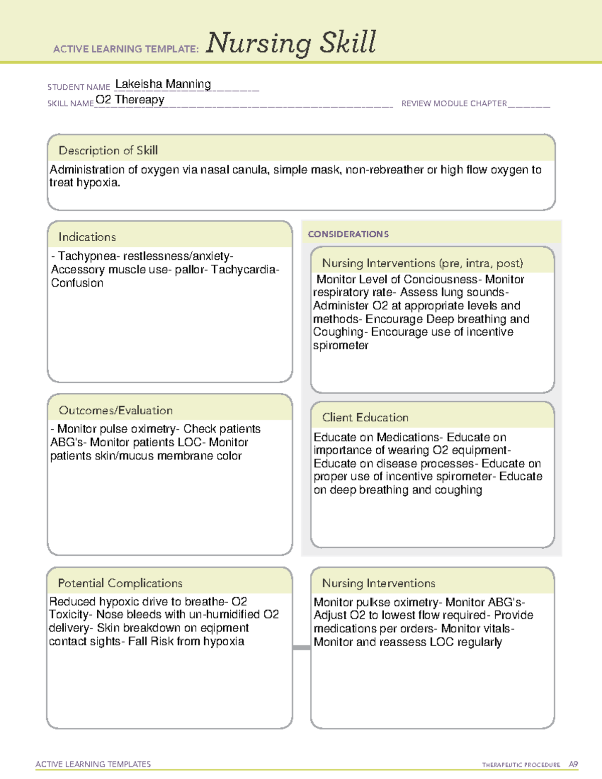 O2 therapy - very handy tool - ACTIVE LEARNING TEMPLATES THERAPEUTIC ...
