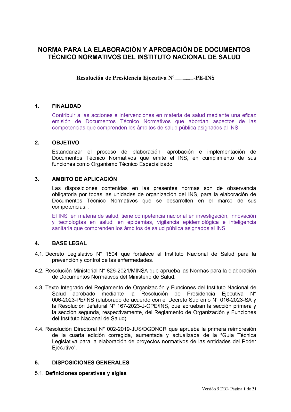 Norma De DTN Nacionales Actualiz 14 DIC Vers Revisada - NORMA PARA LA ...