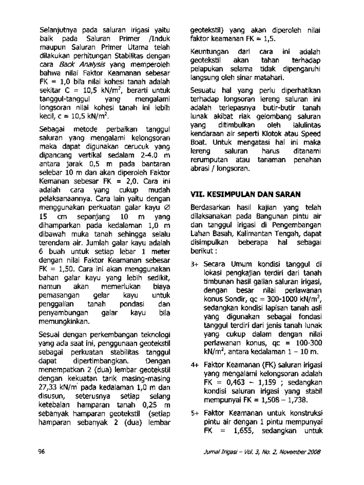 Jurnal-irigasi-22 - Irigasi - Selanjutnya Pada Saluran Irigasi Yaitu ...