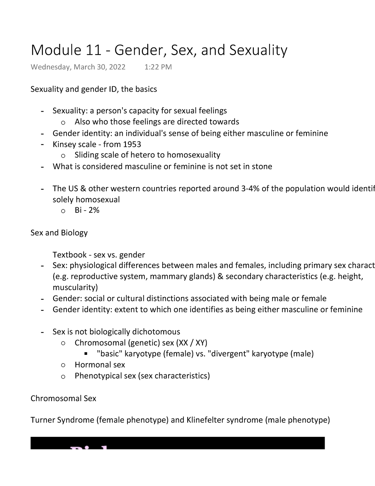 Module 11 Gender Sex And Sexuality Sexuality And Gender Id The Basics Sexuality A Person 4770