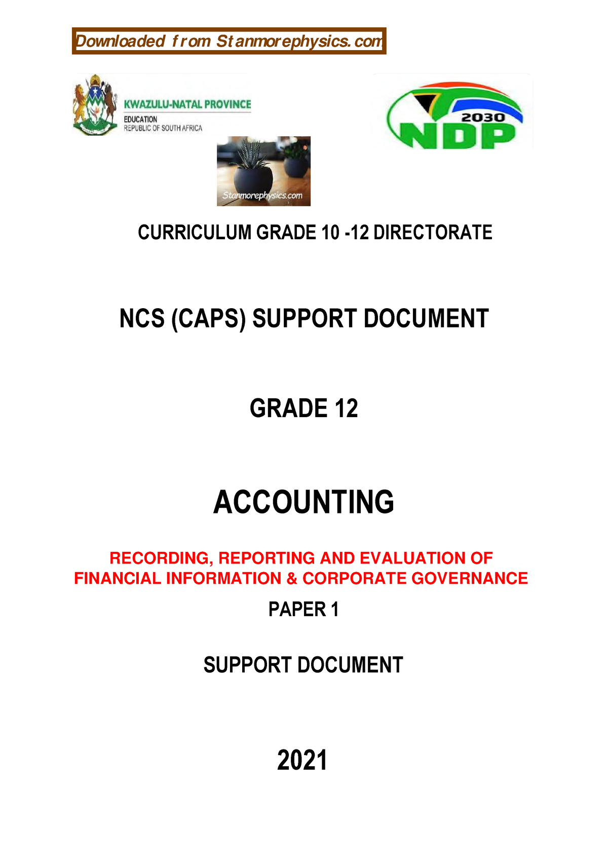 accounting paper 1 topics grade 12 2021