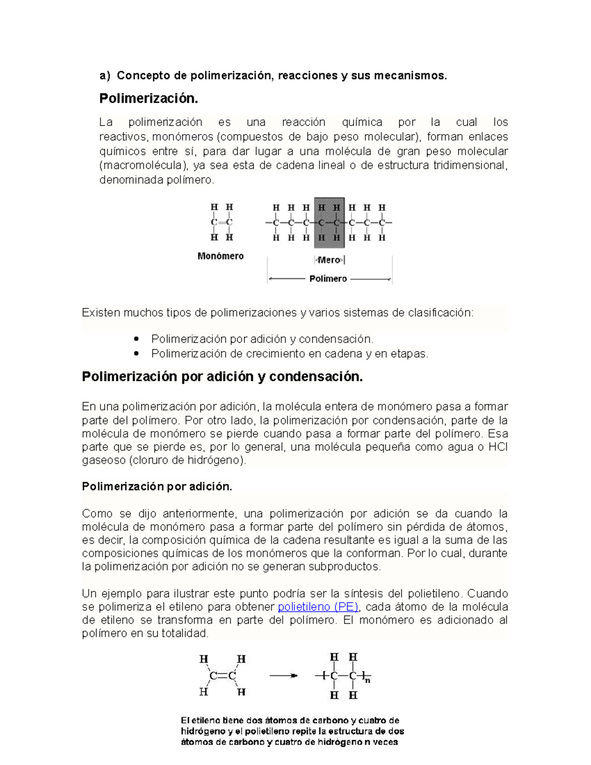 Polimerización, reacciones y sus mecanismos - Química Orgánica - IPN ...