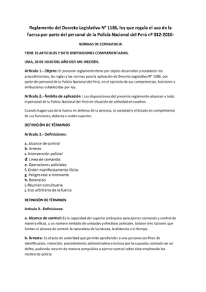 Reglamento Del Decreto Legislativo N Reglamento Del Decreto Legislativo ...